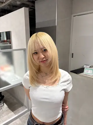 ミディアム モデル募集中/ 西梅田 あいのヘアスタイル