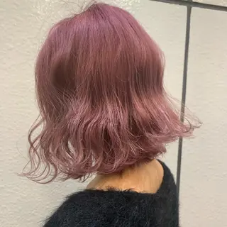 ミディアム 暖色系カラー❤️櫻井 亜美のヘアスタイル
