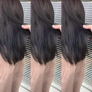 セミロング カラー 大久保 隆蔵のヘアスタイル