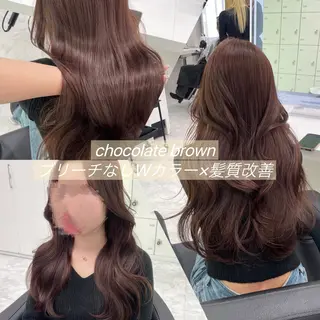 セミロング カラー ヘアアレンジ Ella所属・nana【艶髪】/ レイヤー/縮毛矯正のヘアスタイル