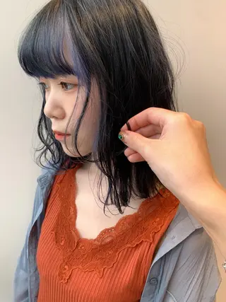 ミディアム カラー SALOWIN原宿iori B１階所属・🫧美髪育成美容師 WASHIZU🫧のヘアスタイル