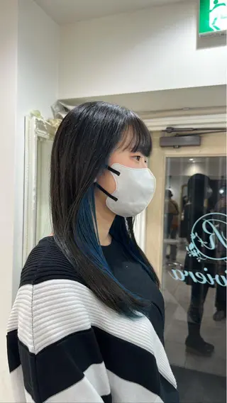 セミロング cinq PROJECT所属・ミルクティーベージュ /三村克彦のヘアスタイル