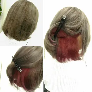 ミディアム カラー Garret 新宿店【ギャレット】所属・⛑️髪質改善請負人 ⛑️ヤマザキタカヒトのヘアスタイル