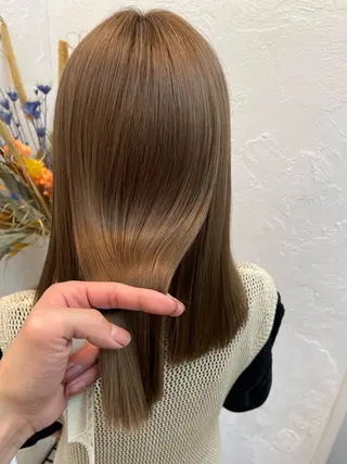 セミロング fuu。。。銀座所属・美髪質改善✨ 縮毛矯正✨HIDEのヘアスタイル