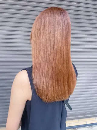 ロング カラー ケアブリーチ /髪質 改善/古橋圭史郎のヘアスタイル