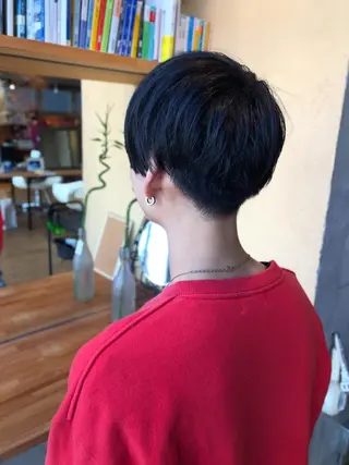 ショート メンズ BEACH　HAIR&NAIL所属・両国駅徒歩1分⭐️ アイロン仕上げのヘアスタイル