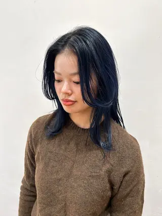 セミロング 🌞アオキ サキ🕊のヘアスタイル