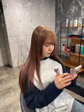 ロング カラー ハイトーン 横浜💞ミオのヘアスタイル
