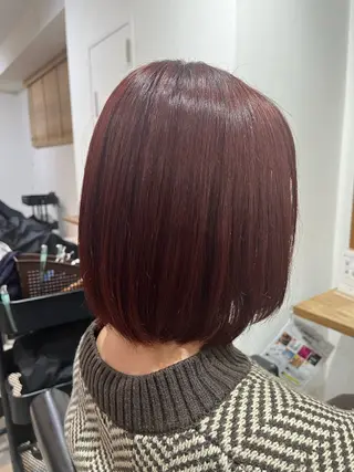 ミディアム カラー ✨🎨ブリーチなし 透明感カラー✨美友のヘアスタイル