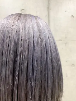 セミロング カラー THE./ブリーチ 透感カラー/髪質改善のヘアスタイル