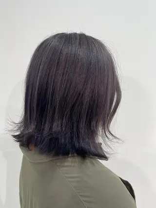 ミディアム カラー ヘアアレンジ RAY Field 小佐井悠未のヘアスタイル