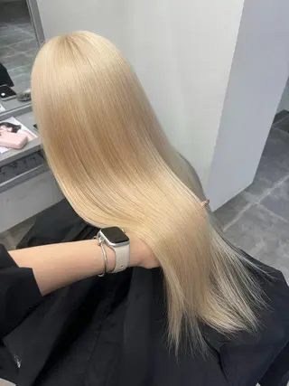 ロング 名古屋栄/PELE/ ブリーチ/asahiのヘアスタイル