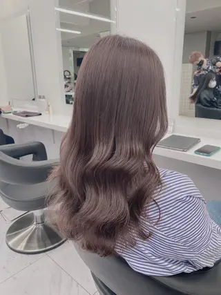 ロング カラー ダブルカラー 韓国ヘアKYONのヘアスタイル
