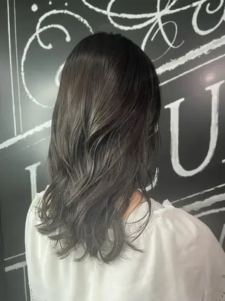 ミディアム かめい りなのヘアスタイル