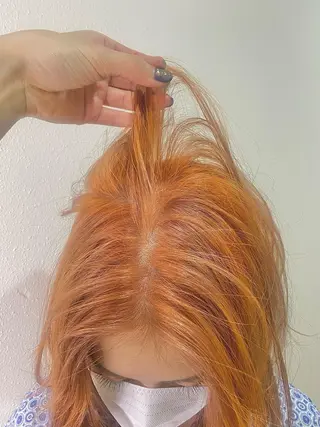 ミディアム カラー ハイトーンカラー🍑 心斎橋のヘアスタイル