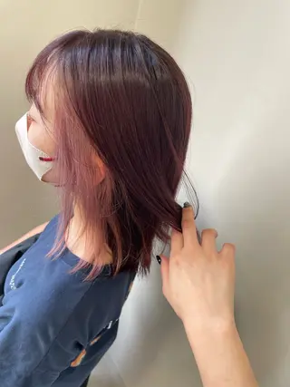 ミディアム カラー ✰︎Rad✩.*˚‪ カノンのヘアスタイル