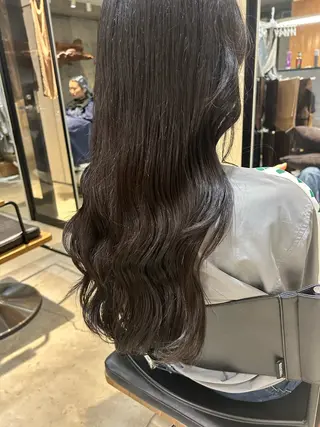 ロング カラー 馬場 菜乃夏のヘアスタイル