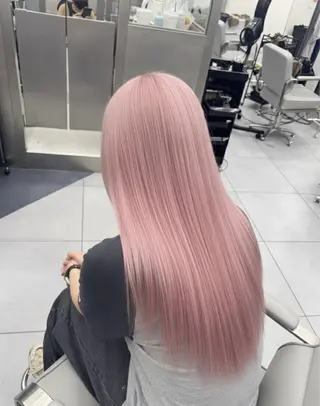 ロング カラー ヘアアレンジ 🐹ブリーチ/ボブ /韓国ヘア/蓮🐹のヘアスタイル