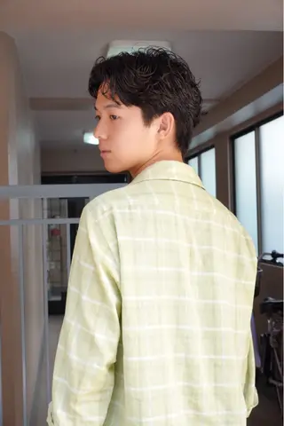 ショート パーマ メンズ 神戸／メンズカット ／メンズパーマのヘアスタイル