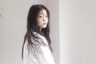 ロング カラー ヘアアレンジ 韓国×巻ける髪質改善 💍maki💍のヘアスタイル