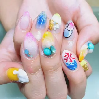 ネイル Nail leef《リーフ》所属・kahosan 𓆉のネイルデザイン