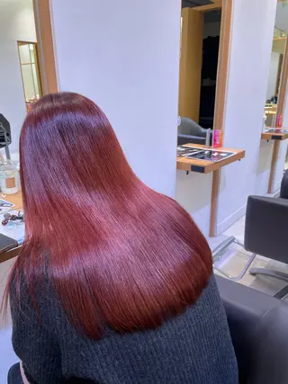 セミロング カラー パーマ ボブパーマ 井山咲良のヘアスタイル