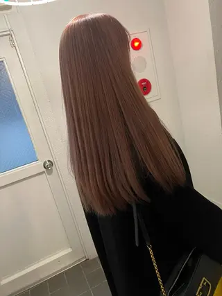 ロング カラー 髪質改善/ ブリーチ/中尾のヘアスタイル