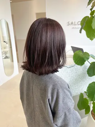 ミディアム カラー SALOWIN京都河原町suite店所属・うる艶カラー／ 髪質改善／arisaのヘアスタイル