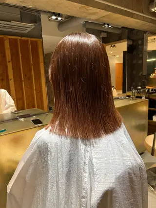 ミディアム 河本伶 質感レイヤーカットのヘアスタイル