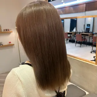 ミディアム オリーブ/ 透明感カラー/れいあのヘアスタイル