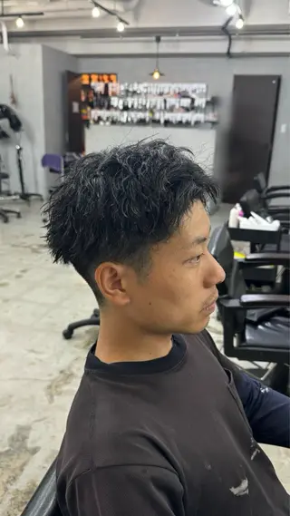 パーマ メンズ be'leef.ric 守口店所属・スペインカール/ メンズパーマ/山下のヘアスタイル