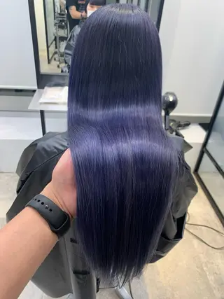 ロング 及川シゲル 髪質改善講師のヘアスタイル