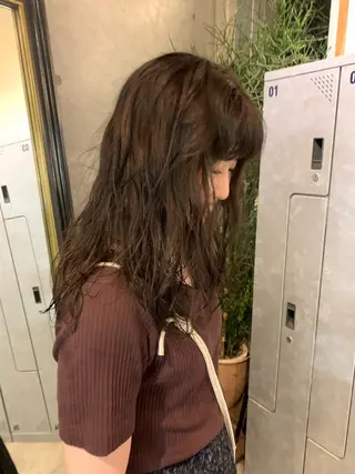 セミロング パーマ Door代官山所属・詩織/パーマ /代官山のヘアスタイル