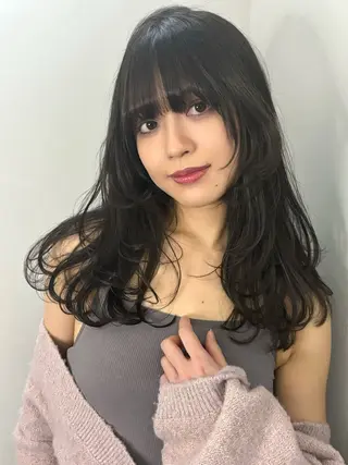 セミロング 無料カットモデル募集 Minato🍇のヘアスタイル