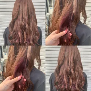 ロング カラー ヘアアレンジ 🦋韓国ヘア 坂本 菜摘🦋のヘアスタイル