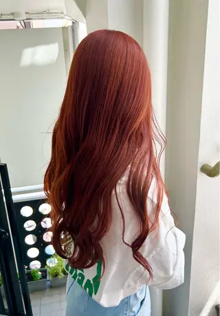 ロング カラー wabi【ワビ】所属・manami/ヘア セット/ハイトーンのヘアスタイル