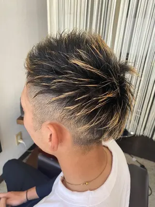 ショート カラー メンズ 阿久津 泰幸のヘアスタイル