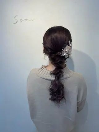 ヘアアレンジ 大人可愛いヘアメイク 💋🧚‍♀️しずかのヘアスタイル