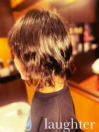 ミディアム 尾崎 弘充のヘアスタイル