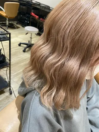 ミディアム カラー 桑原 りゆのヘアスタイル