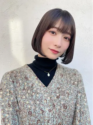 ショート カラー 顔周りカット× 髪質改善【リョウ】のヘアスタイル