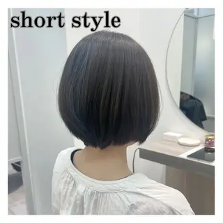 ショート 🌱ボブ／艶髪／ 縮毛矯正🌱茉奈のヘアスタイル