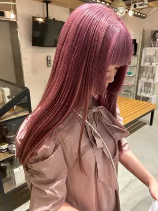 セミロング カラー ✨ブリーチ特化✨ 💚Acchon💚のヘアスタイル