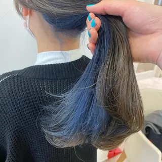 ロング カラー 個性派/ブリーチ *ほのかのヘアスタイル