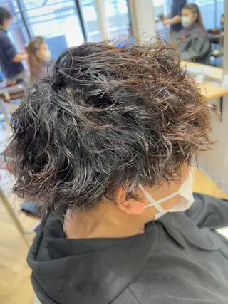 パーマ メンズ メンズ特化 ナカネ カツヤのヘアスタイル