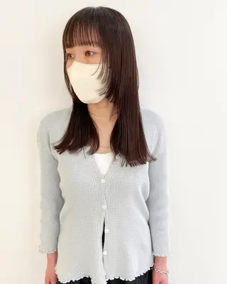 セミロング カラー iet.所属・ウルフ/ボブ/耳ツボ ジュエリー◎ricoのヘアスタイル