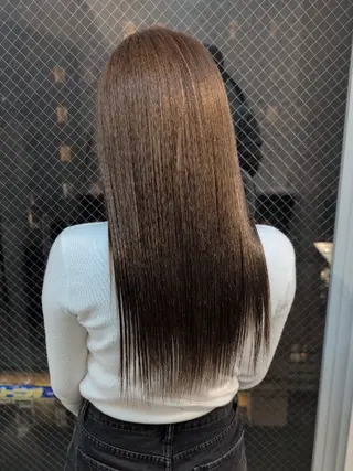 ロング パーマ Mood hair salon所属・髪質改善.縮毛矯正 ×韓国ヘアyukiのヘアスタイル