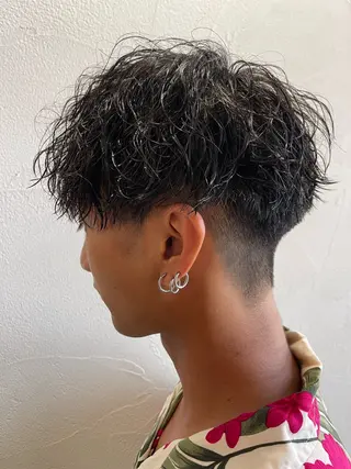 パーマ メンズ ifh iizuka 高橋庸太のヘアスタイル