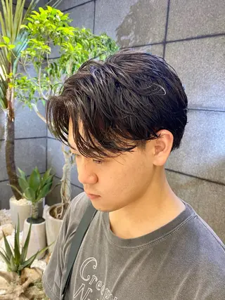 パーマ メンズ 酸スト/フェザー パーマ/三谷海斗のヘアスタイル