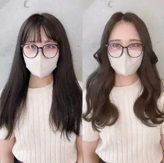 セミロング ACHFILO モデル募集のヘアスタイル